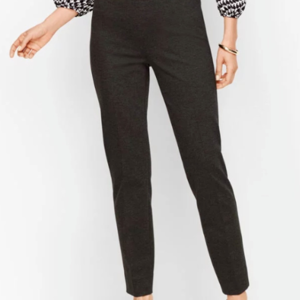 TALBOTS 4P Heritage Ankle Pants Gray NWOT